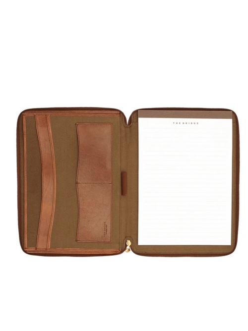 Portablocco grande in pelle THE BRIDGE | 0190450114